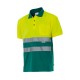 Polo Bicolor A.V. Verde/Amarillo Flúor