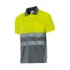 Polo Bicolor A.V. Gris/Amarillo Flúor
