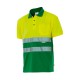 Polo Bicolor A.V. Verde Hierba/Amarillo Flúor