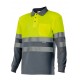 Polo Bicolor m/l  A.V. Girs/Amarillo Flúor