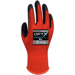 Pack Guante de poliéster con un recubrimiento de látex superfino.