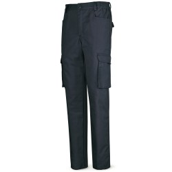 Pantalón multibolsillos con cintura elástica 100% Alg, 245g/m2