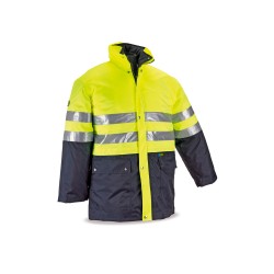Parka Bicolor Alta Visibilidad Triple Uso