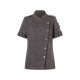 Chaq Chef Mujer, m/corta estilo Denim ROCK CHEF® Negro Vintage