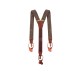 Tirantes Urban-Glencheck. Marron Claro