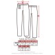 Pantalón cintura de goma sin bolsillos exteriores. 65% Poliéster - 35% Algodón, 195 gr/m2