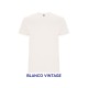Camiseta 100% Algodón Blanco Vintage