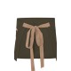 Delantal Canvas. 65%pol.-35%alg.320 g/m2 VERDE OLIVA/BEIGE ARENA