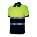 Polo Bicolor Alta Visibilidad 100% Poliéster. 150 gr/m2