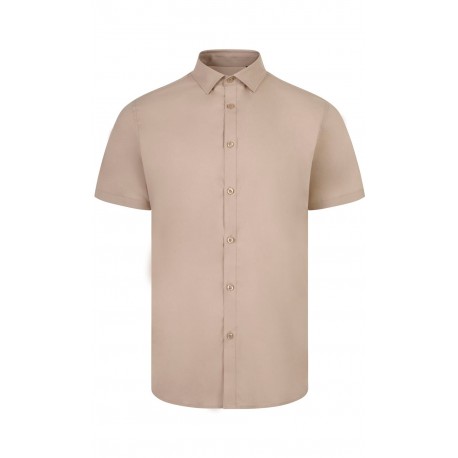Camisa Stretch m/c 115 gr/m2 BEIGE CLARO