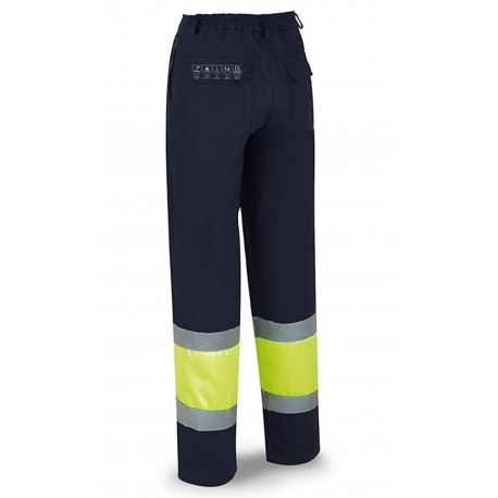 Pantalón Bicolor Alta Visibilidad Ignífugo y Antiestático