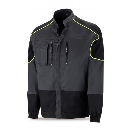 Chaqueta Multibolsillos. 58% Poliéster - 39% Algodón - 3% Elastano. 245 gr/m2.