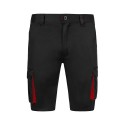Bermudas Stretch Bicolor Multibolsillos. 46% Alg. 38% EME 16% Pol. 240 g/m2