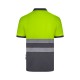 Polo Poliéster Reciclado Bicolor M/C Cinta Segmentada. UPF 50+
