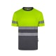 Camiseta Poliéster Reciclado Bicolor M/C Cinta Segmentada. UPF 50+