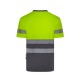 Camiseta Poliéster Reciclado Bicolor M/C Cinta Segmentada. UPF 50+