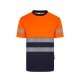 Camiseta Poliéster Reciclado Bicolor M/C Cinta Segmentada. UPF 50+