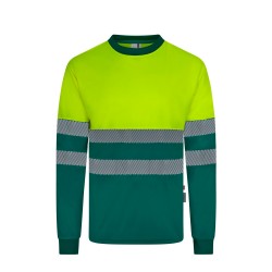 Camiseta Poliéster Reciclado Bicolor M/L Cinta Segmentada. UPF 50+