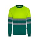 Camiseta Poliéster Reciclado Bicolor M/L Cinta Segmentada. UPF 50+
