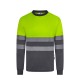 Camiseta Poliéster Reciclado Bicolor M/L Cinta Segmentada. UPF 50+