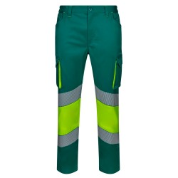 Pantalón Stretch Bicolor Cinta Segmentada. 77% pol. 20% alg. 3% elas. 250 g/m2