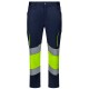 Pantalón Stretch Bicolor Cinta Segmentada. 77% pol. 20% alg. 3% elas. 250 g/m2