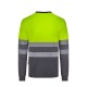 Camiseta Algodón Bicolor M/L Cinta Segmentada. Piqué. 55% alg. 45% pol. 150 g/m2