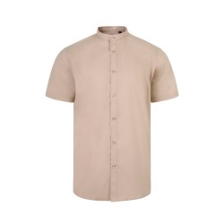 Camisa Stretch M/Corta. BEIGE CLARO