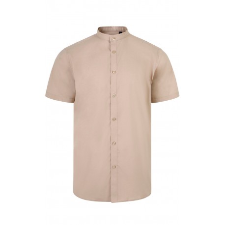 Camisa Stretch M/Corta. BEIGE CLARO