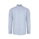 Camisa Stretch cuello Mao. 67% alg. 29% pol. 4% elas. CELESTE