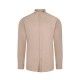 Camisa Stretch cuello Mao. 67% alg. 29% pol. 4% elas. BEIGE CLARO