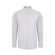 Camisa Stretch cuello Mao. 67% alg. 29% pol. 4% elas.  GRIS HIELO