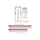 Pantalón Multibolsillos. 60% Pol. 37% Alg. 3% Elas. 240 gr/m2