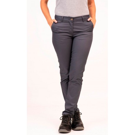 Pantalón Chino Elástico e Hidrofugado. GRIS