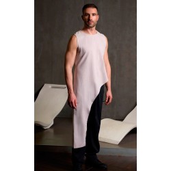 Casaca Asimetrica Hombre s/m. 80%Alg.20% Pol.146 gr/m² BEIGE