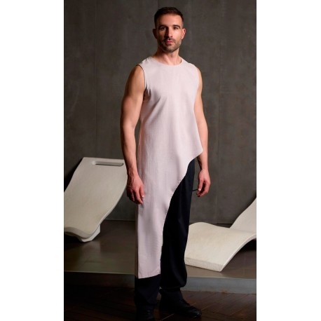 Casaca Asimetrica Hombre s/m. 80%Alg.20% Pol.146 gr/m² BEIGE