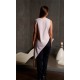 Casaca Asimetrica Mujer s/m. 80%Alg.20% Pol.146 gr/m² BEIGE