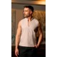 Casaca Cuello Mao s/m. 80% Alg. 20% Pol. 146 gr/m² BEIGE