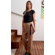 Pantalon con Sobrefalda. 92% Pol. 8% Elas. 215 gr/m²