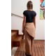 Pantalon con Sobrefalda. 92% Pol. 8% Elas. 215 gr/m²