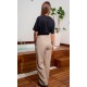 Pantalón Mujer Corte Recto. 100% Pol,170 gr/m² BEIGE VIGORE