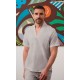 Polera Unis. Oversize.80%Alg.20%Pol.146 gr/m² GRIS CLARO