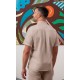 Polera Unis. Oversize.80%Alg.20%Pol.146 gr/m² BEIGE