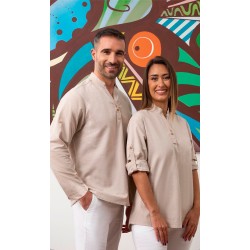 Polera Unis. Oversize M/L .80%Alg.20%Pol.146 gr/m² BEIGE