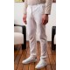 Pantalón Unis. Estilo Lino. 80%Alg. 20%Pol.146 gr/m² BLANCO