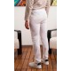 Pantalón Unis. Estilo Lino. 80%Alg. 20%Pol.146 gr/m² BLANCO
