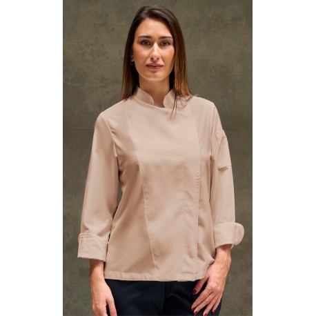 Chaqueta de Microfibra con espalda Transpirable. 94% Pol. 6% Elas. 165 gr/m²