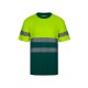 Camiseta Algodón Bicolor. Piqué. 55% alg. 45% pol. 150 g/m2