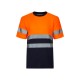 Camiseta Algodón Bicolor. Piqué. 55% alg. 45% pol. 150 g/m2