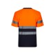 Camiseta Algodón Bicolor. Piqué. 55% alg. 45% pol. 150 g/m2